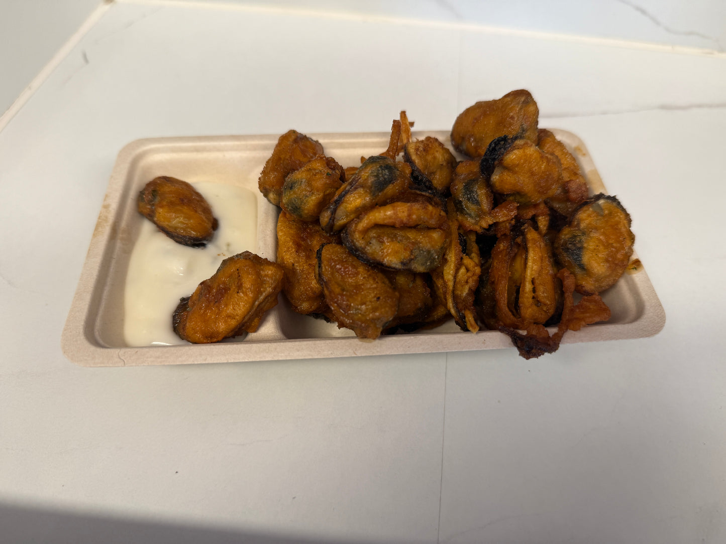 Gebakken portie mosselen